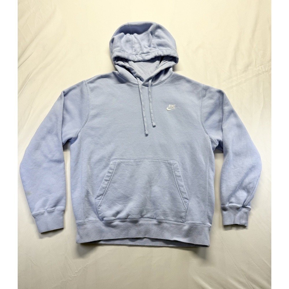 Nike Men's Hoodie Size M Purple Pullover Sweatshirt Embroidered Swoosh Logo
